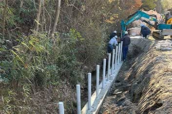 水路復旧工事途中経過