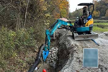 水路復旧工事途中経過