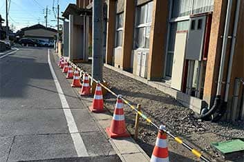 幼稚園バス駐車場工事 途中経過