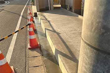 幼稚園バス駐車場工事 途中経過