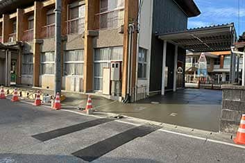 幼稚園バス駐車場工事 途中経過